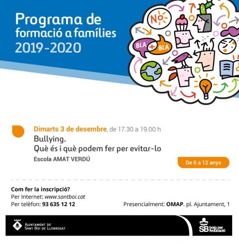 Programa de formació de famílies 2019-2020